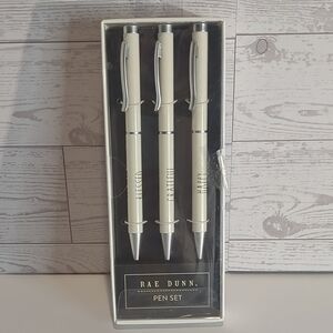 Rae Dunn Ballpoint Pen Set Blessed, Grateful & Happy 3 Pen Set 2018 Black Ink